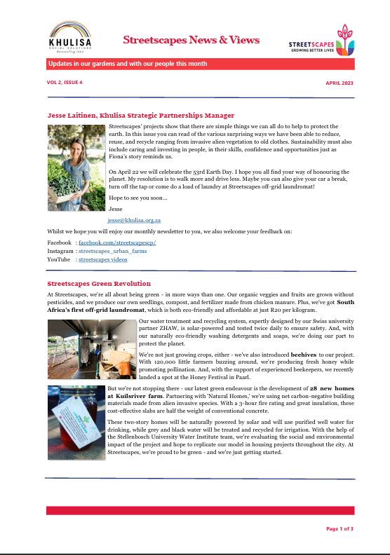 April 2023 Newsletter